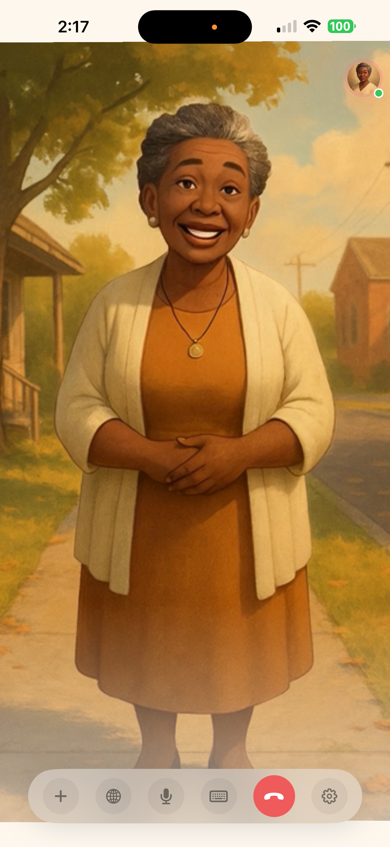 Gladys picks up as a living cartoon, standing in her own painted world
